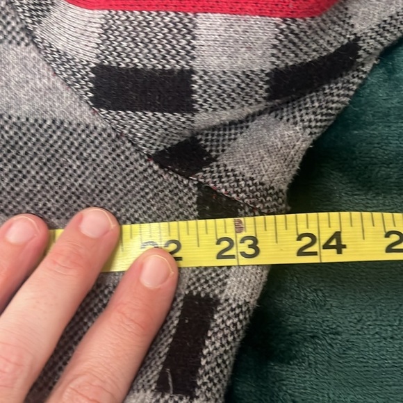 Anne Klein Long Plaid Cardigan Coat Jacket - Picture 12 of 12